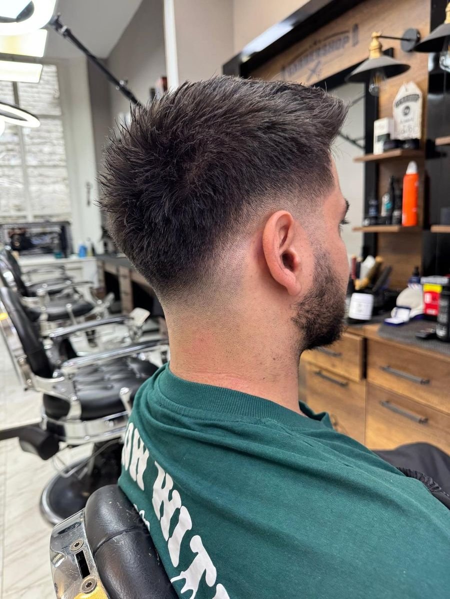 Getextureerde crop met scherpe fade